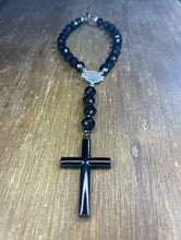 Load image into Gallery viewer, 9” All Black HD Rosary
