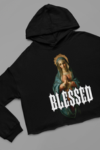 Load image into Gallery viewer, Blessed Mary Crop Hoodie
