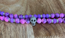 Load image into Gallery viewer, Womens Two Layer Skull bracelet
