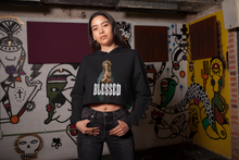 Load image into Gallery viewer, Blessed Mary Crop Hoodie
